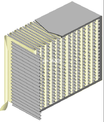 M6 Glassfiber Synthetic Fiber Galvanized Frame Separator Filter 305X610X292