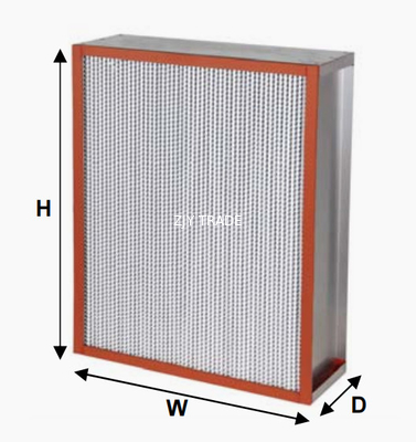 Glassfiber High-Temperature Compact HEPA Air Filter H13 Stainless Steel 304#