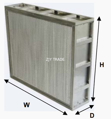 H13 Glassfiber High Temperature HEPA Filter Reinforced Stainless Steel Frame
